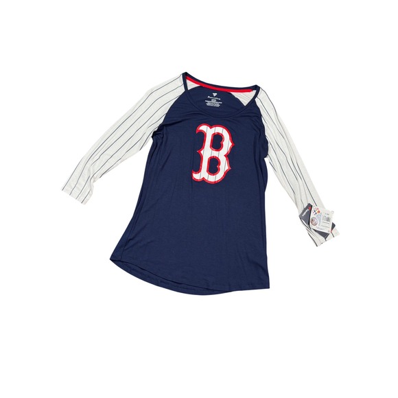 Boston Red Sox Fanatics Women's Baseball‎ T-Shirt Long Sleeve Raglan S - Picture 2 of 7
